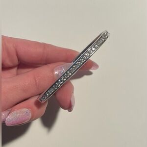 Stainless Steel bangle bracelet Stone Incrusted